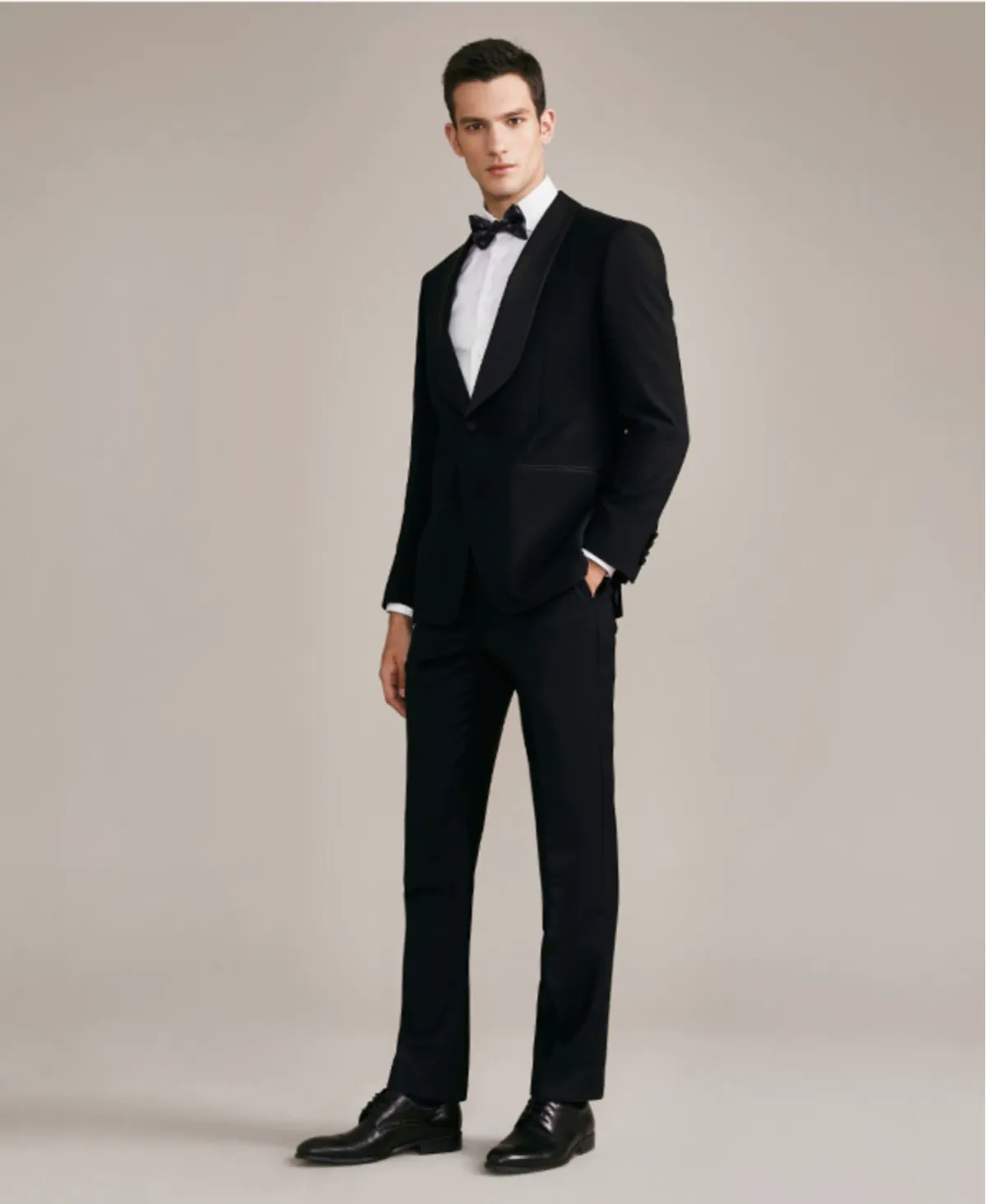 Fashion 2 Pieces Mens Suit Flat Shawl Lapel Tuxedos(Blazer+Pants) sold by Mens Event Wear product image thumbnail 5