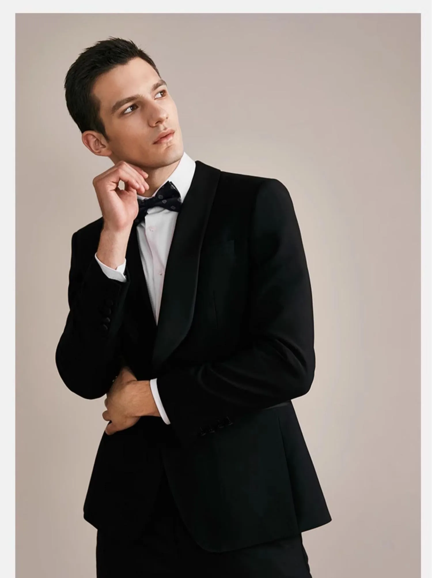 Fashion 2 Pieces Mens Suit Flat Shawl Lapel Tuxedos(Blazer+Pants) sold by Mens Event Wear