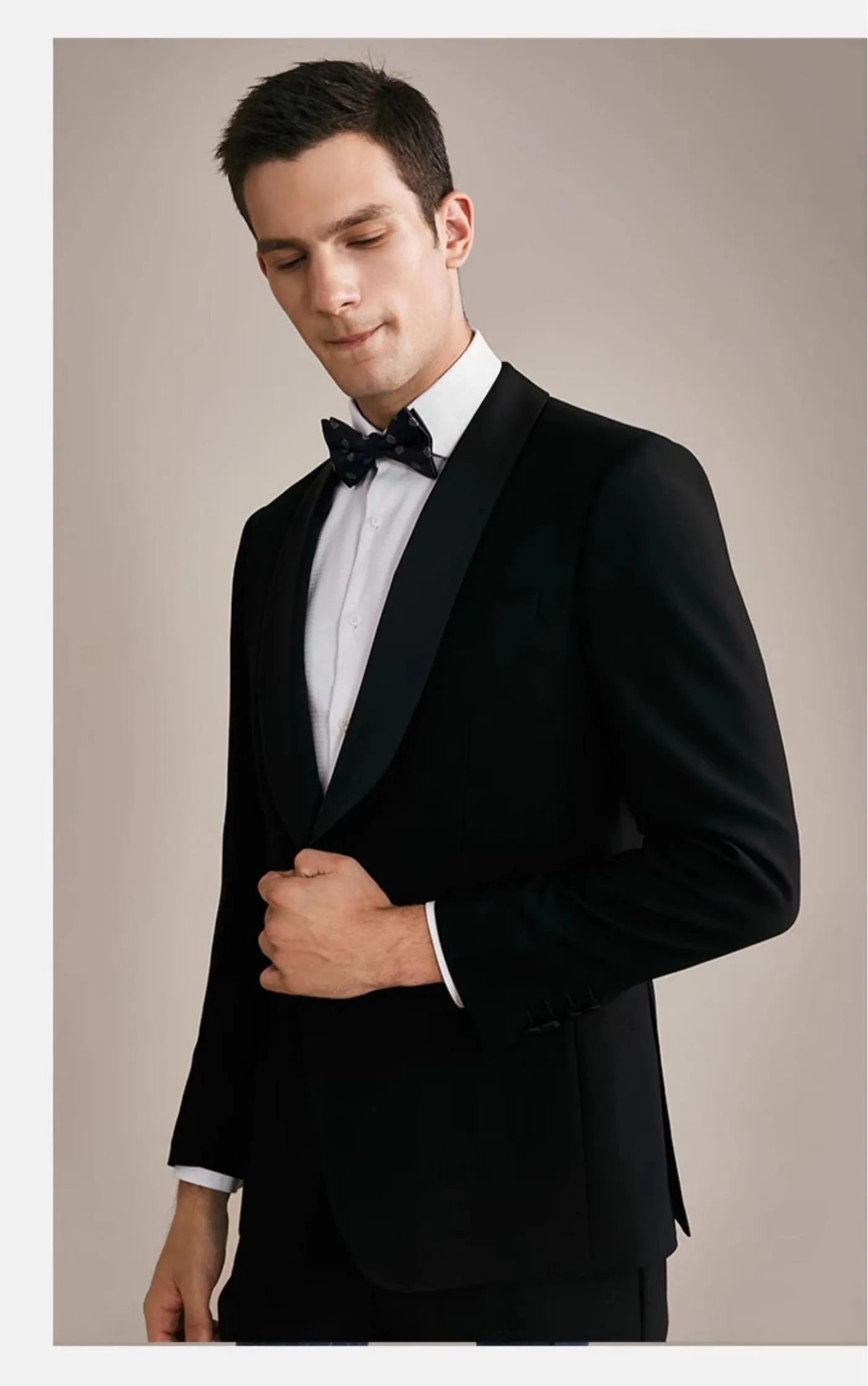 Fashion 2 Pieces Mens Suit Flat Shawl Lapel Tuxedos(Blazer+Pants) sold by Mens Event Wear product image thumbnail 4