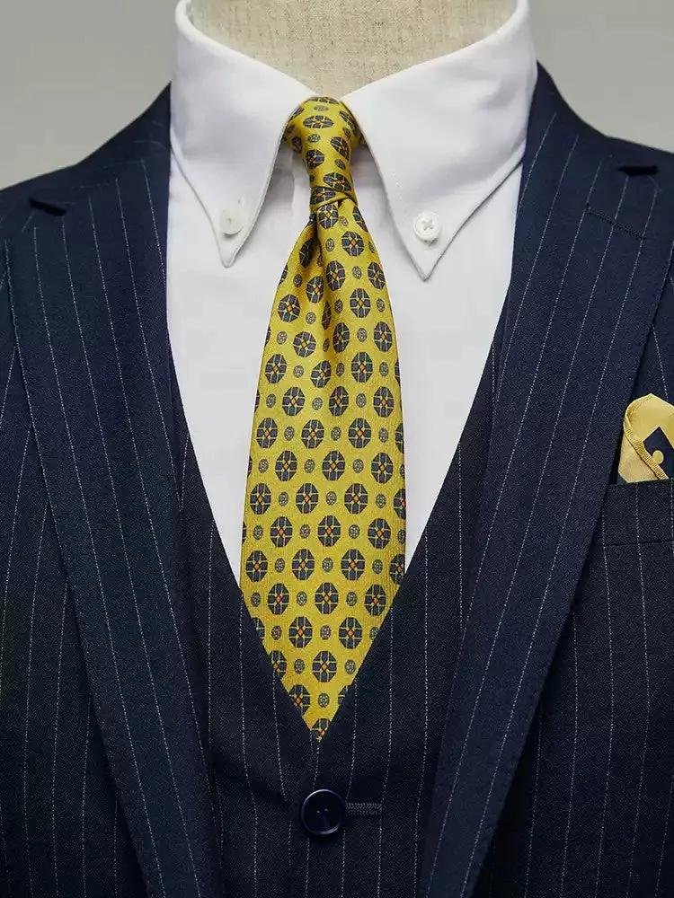 Fashion Men's 3 Pieces Mens Suit Notch Lapel Striped Tuxedos (Blazer+Vest+Pants) sold by Mens Event Wear product image thumbnail 3