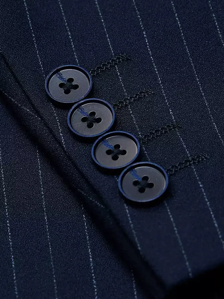 Fashion Men's 3 Pieces Mens Suit Notch Lapel Striped Tuxedos (Blazer+Vest+Pants) sold by Mens Event Wear product image thumbnail 5