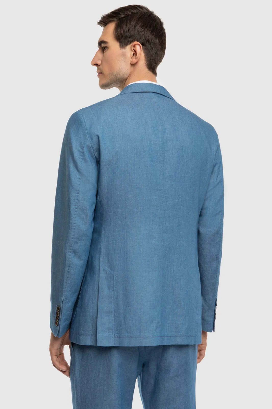 Formal 2 Pieces Mens Suit Flat Linen Notch Lapel Suit (Blazer + Pants) sold by Mens Event Wear product image thumbnail 2