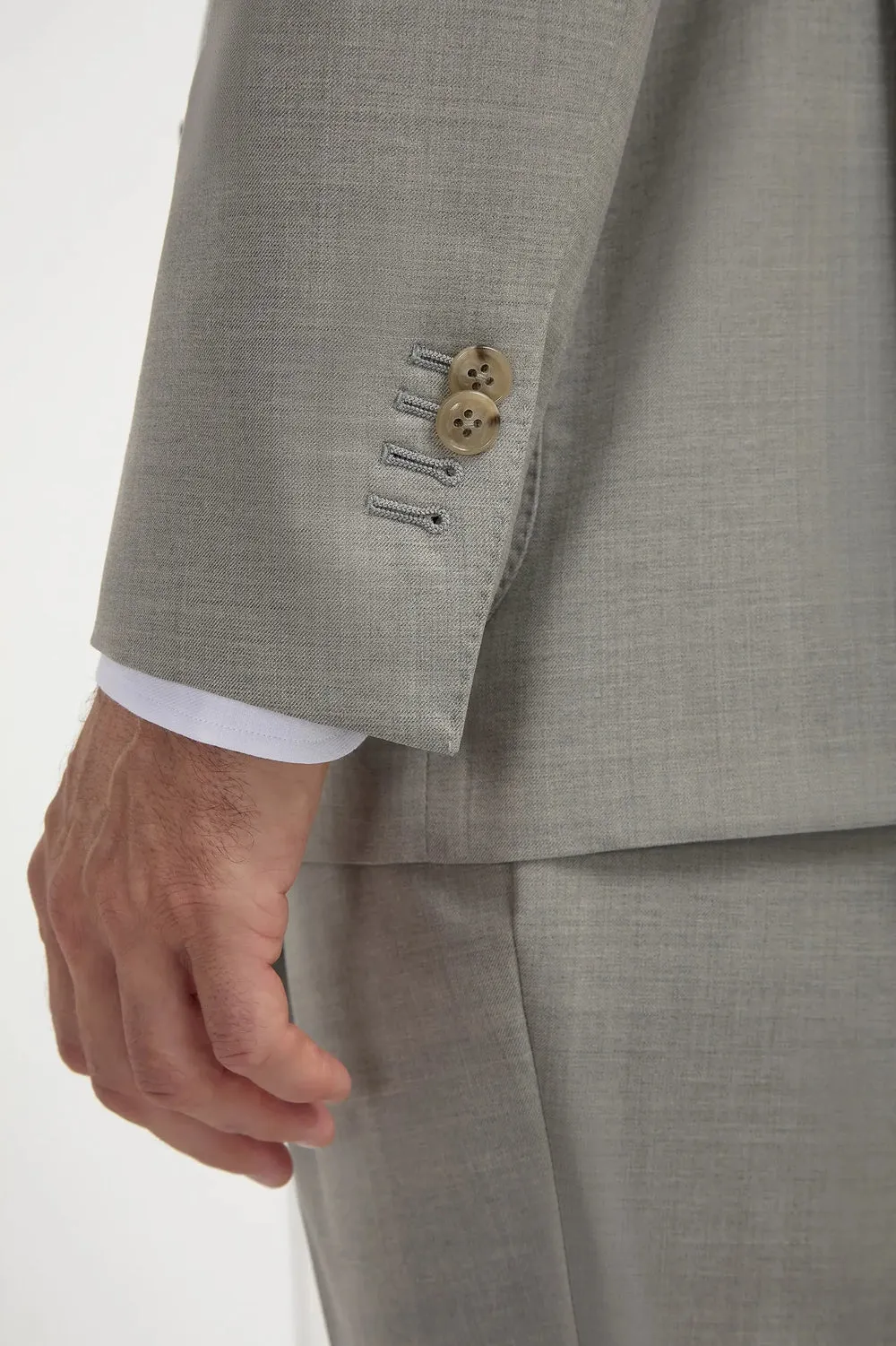 Formal 2 Pieces Mens Suit Flat Peak Lapel Tuxedos For Wedding (Blazer+Pants) sold by Mens Event Wear product image thumbnail 5