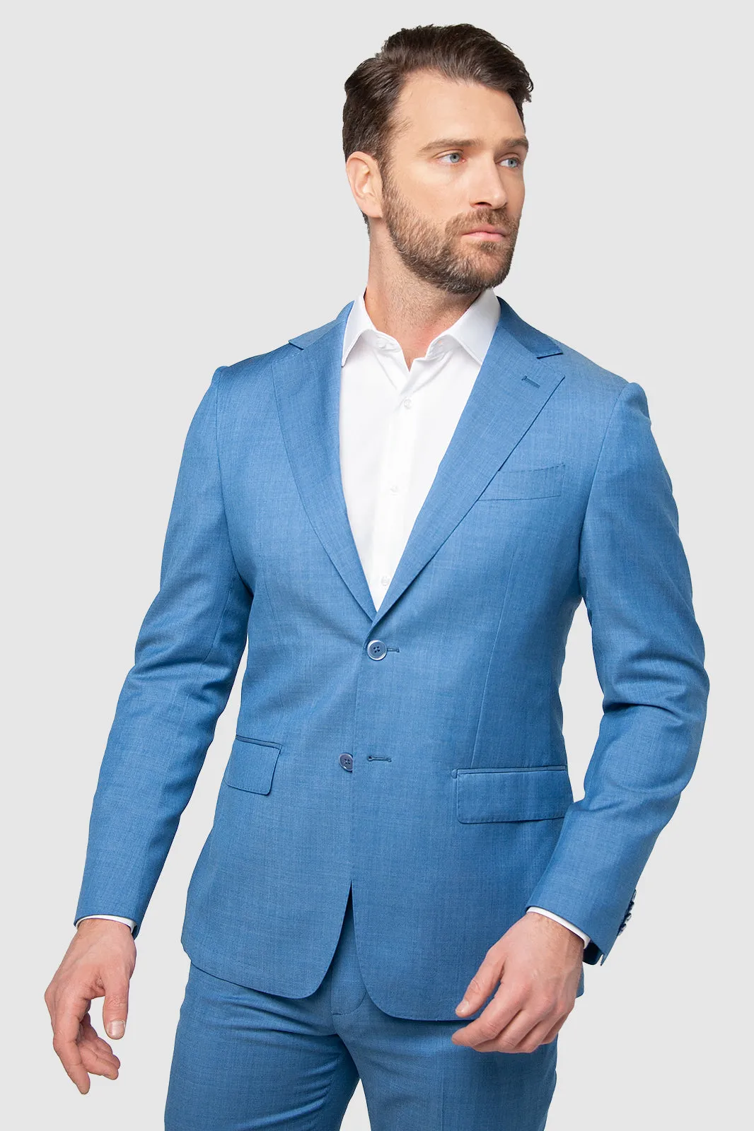 Forma 2 Piece Men's Suit Flat Notched Wedding Lapel (Blazer + Pants) sold by Mens Event Wear product image thumbnail 3