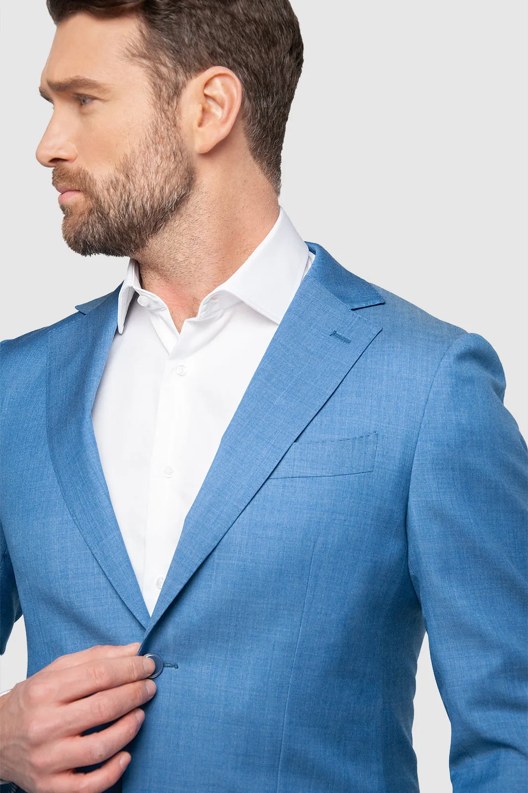 Forma 2 Piece Men's Suit Flat Notched Wedding Lapel (Blazer + Pants) sold by Mens Event Wear product image thumbnail 2