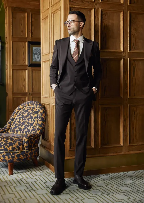 Fashion Men's 3 Pieces Flat Peak Lapel Tuxedos For Party (Blazer+vest+Pants) sold by Mens Event Wear