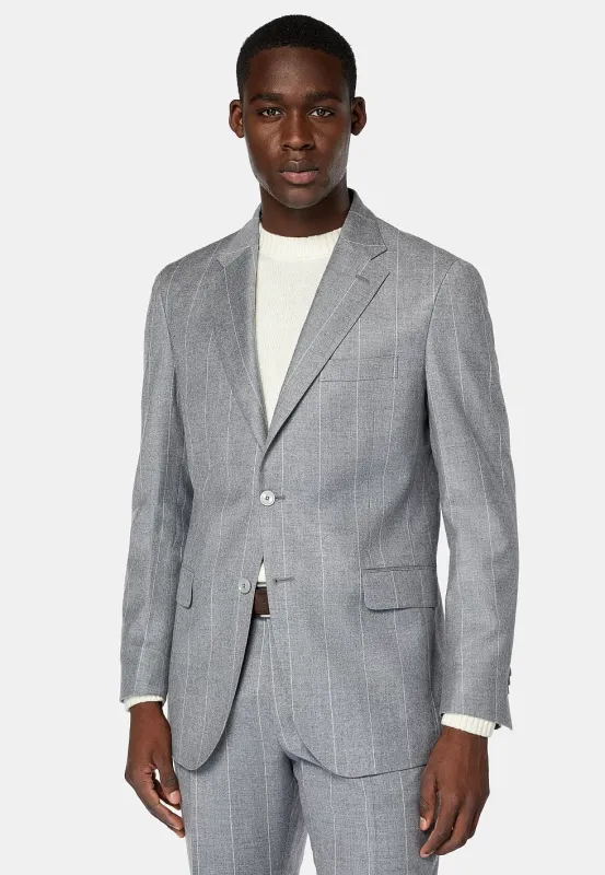 Fashion Men's 2 Pieces Mens Suit Notch Lapel Striped Tuxedos (Blazer+Pants) sold by Mens Event Wear