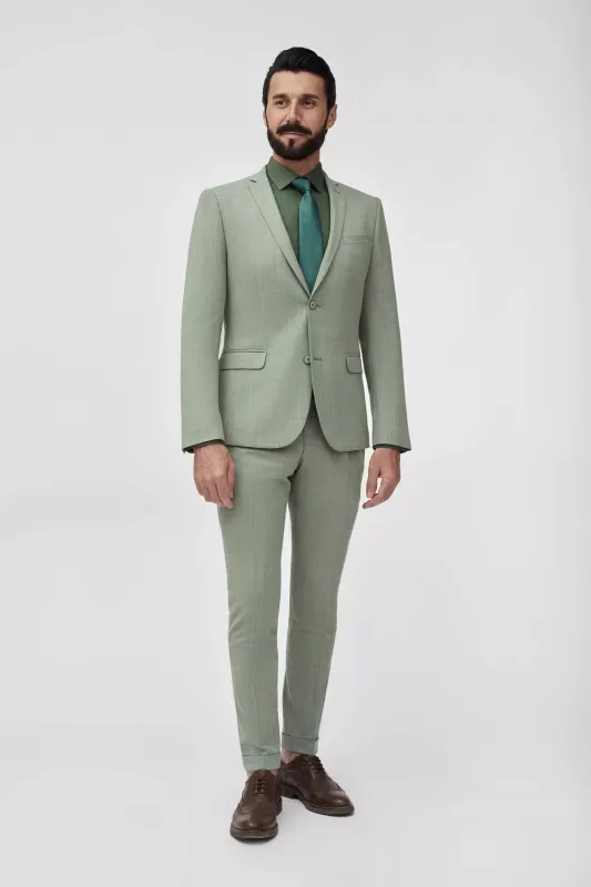 Forma 2 Piece Men's Suit Flat Notched Wedding Lapel (Blazer + Pants) sold by Mens Event Wear