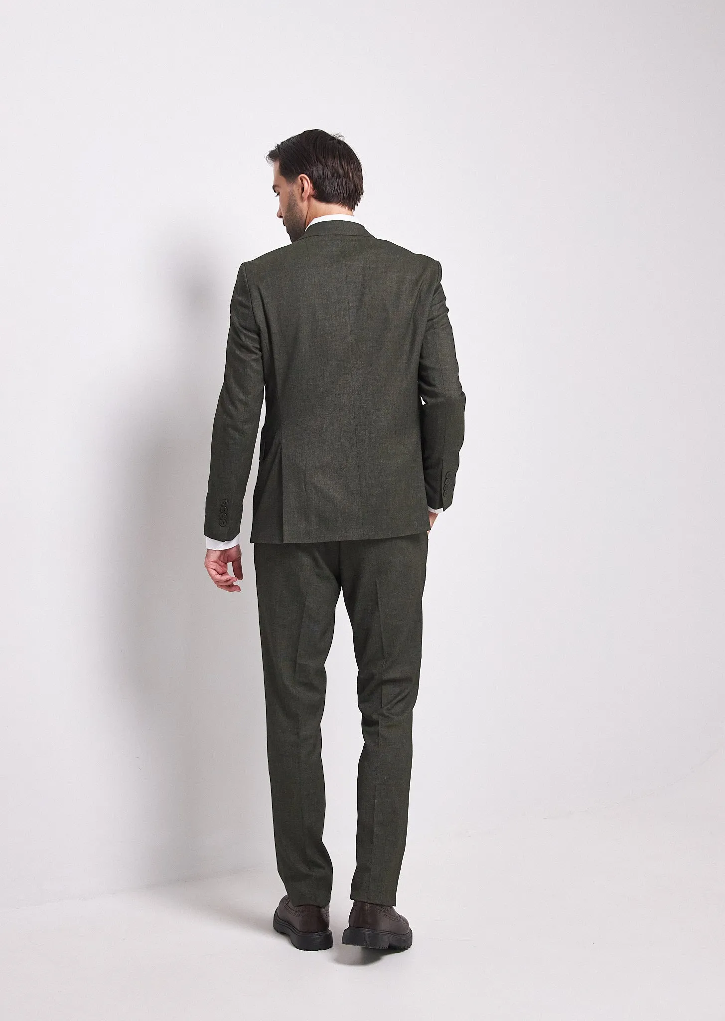 Fashion Men's 3 Pieces Flat Peak Lapel Tuxedos For Party (Blazer+vest+Pants) sold by Mens Event Wear product image thumbnail 2