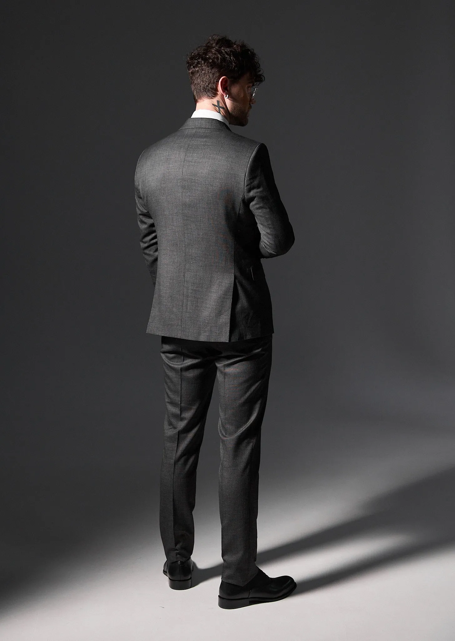 Formal 2 Pieces Mens Suit Flat Peak Lapel Tuxedos For Wedding (Blazer+Pants) sold by Mens Event Wear product image thumbnail 3