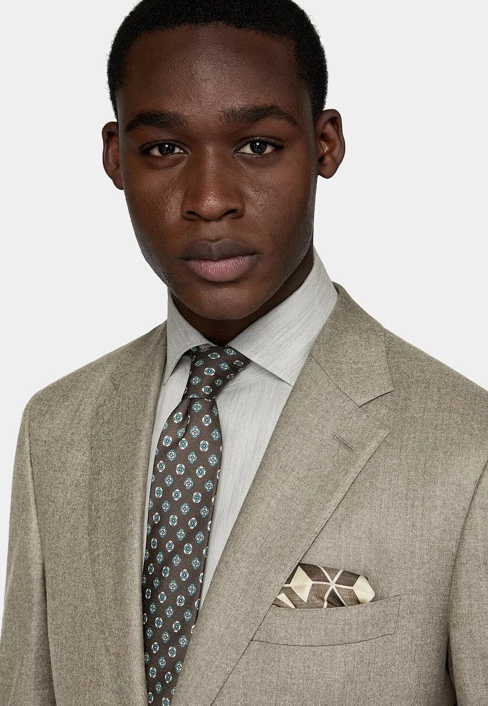 Business 2 Piece Men's Suit Flat Notched Wedding Lapel (Blazer + Pants) sold by Mens Event Wear product image thumbnail 3