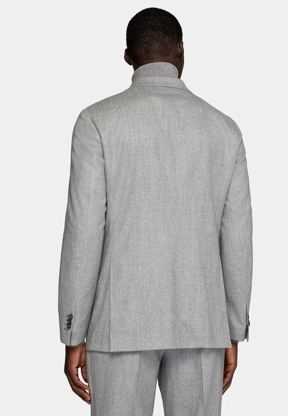 Formal 2 Pieces Mens Suit Flat Peak Lapel Tuxedos For Wedding (Blazer+Pants) sold by Mens Event Wear product image thumbnail 2