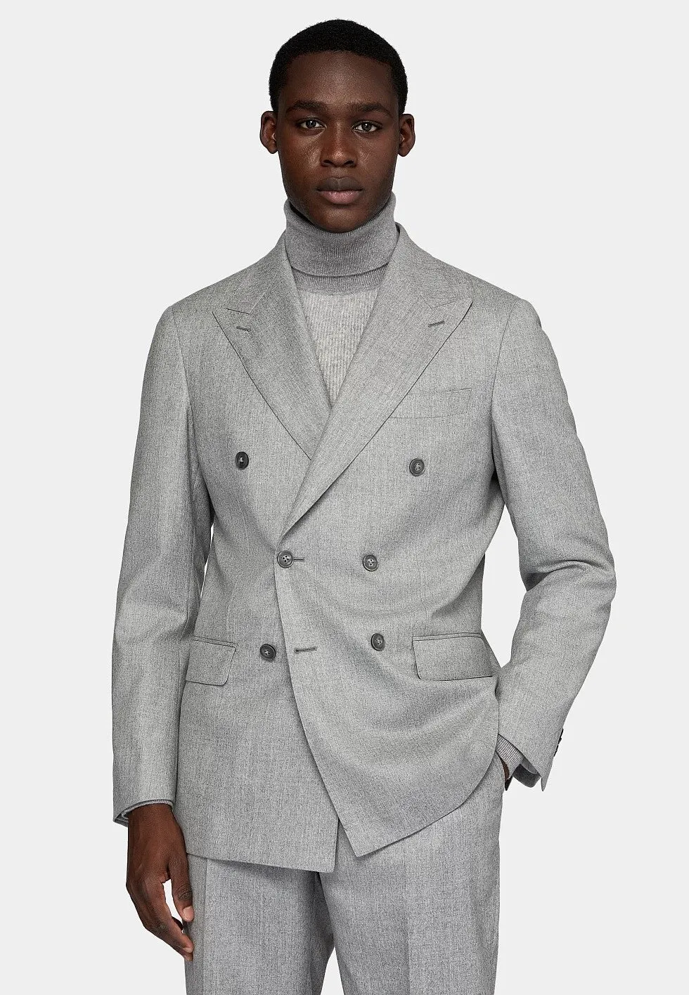 Formal 2 Pieces Mens Suit Flat Peak Lapel Tuxedos For Wedding (Blazer+Pants) sold by Mens Event Wear