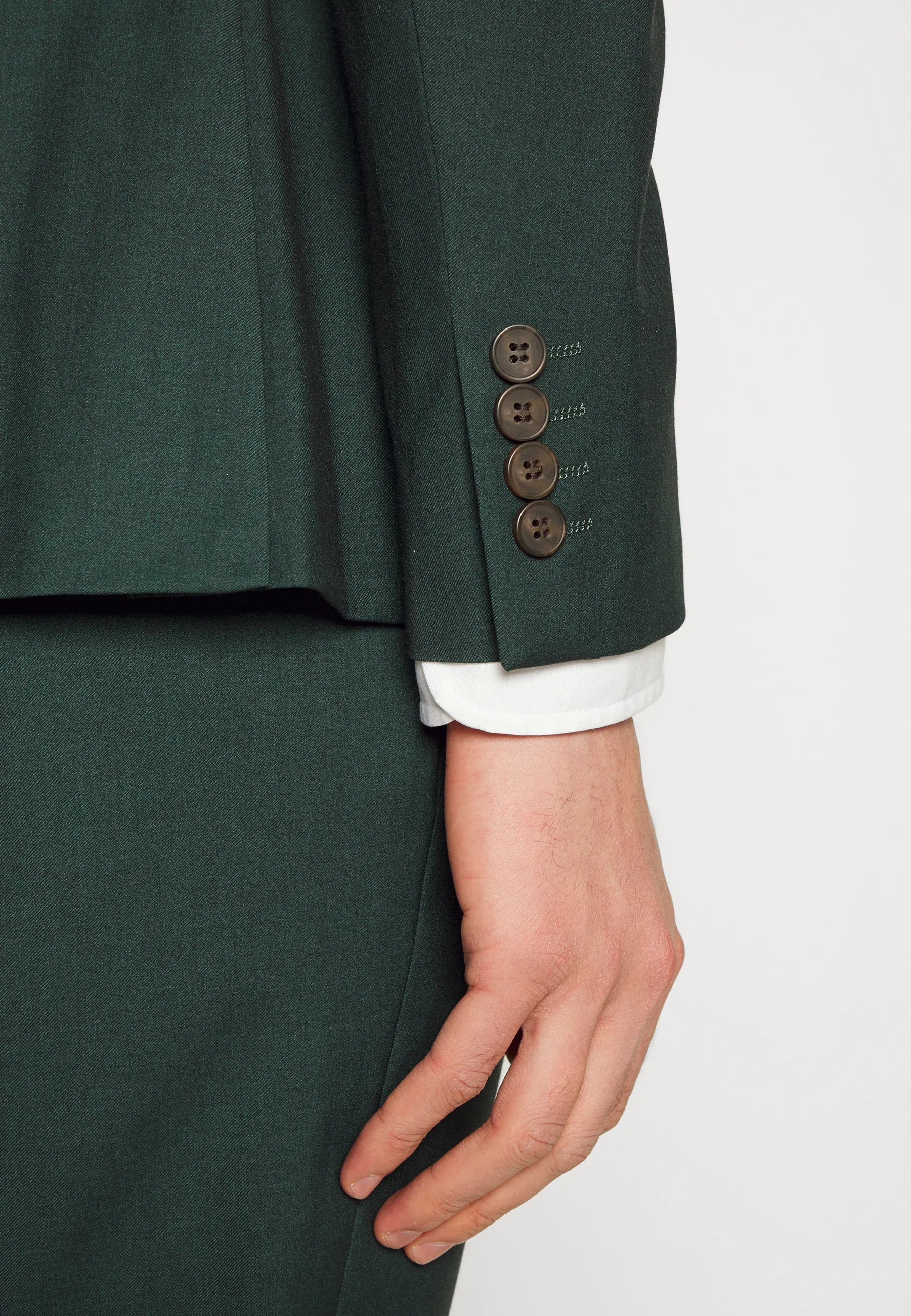 Business 2 Piece Men's Suit Flat Notched Wedding Lapel (Blazer + Pants) sold by Mens Event Wear product image thumbnail 5