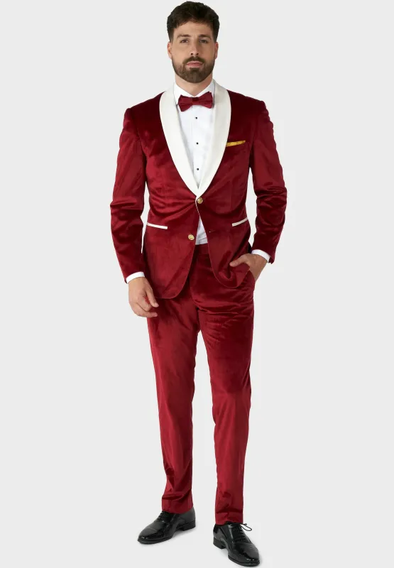 Fashionable Men's 2-piece Suit Velvet Shawl Collar Wedding Suit (Blazer+Pants) sold by Mens Event Wear