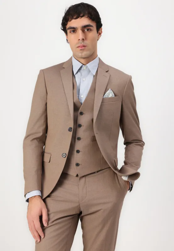 Fashion Men's 3 Pieces Flat Peak Lapel Tuxedos For Party (Blazer+vest+Pants) sold by Mens Event Wear
