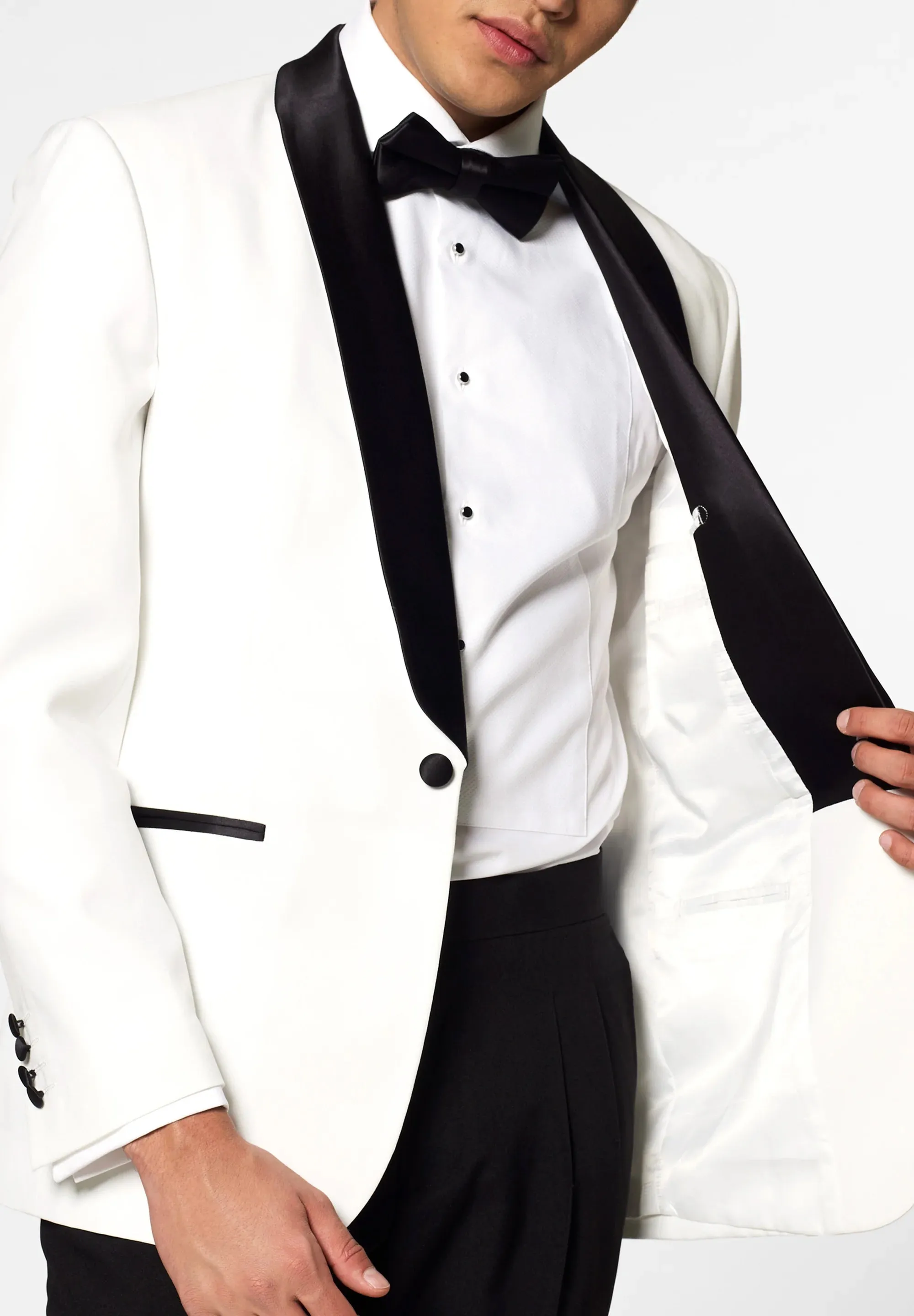 Fashion 2 Pieces Mens Suit Flat Shawl Lapel Tuxedos(Blazer+Pants) sold by Mens Event Wear product image thumbnail 4