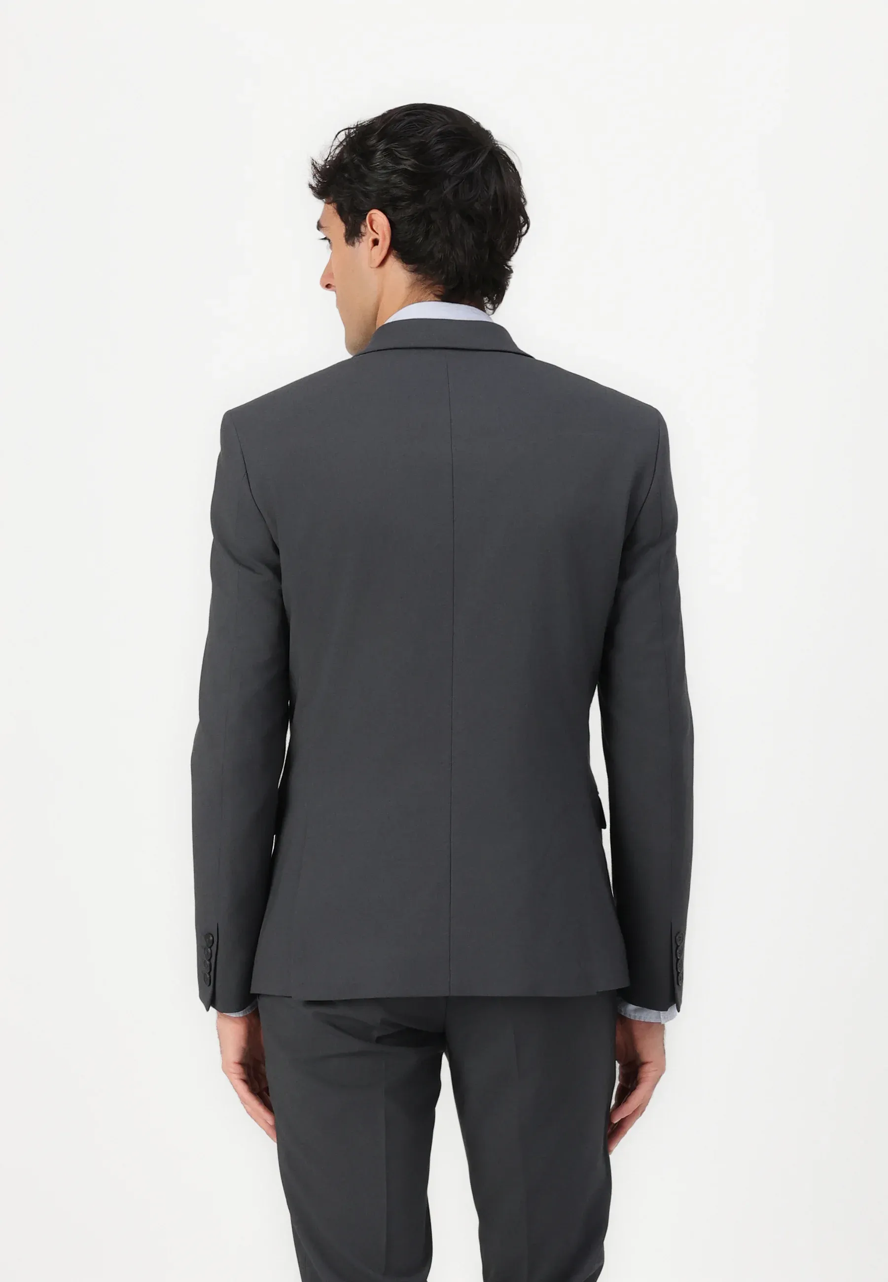 Formal 2 Pieces Mens Suit Flat Peak Lapel Tuxedos For Wedding (Blazer+Pants) sold by Mens Event Wear product image thumbnail 3