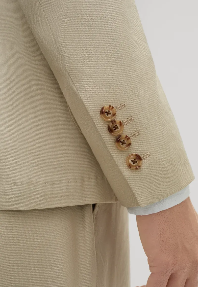 Formal 2 Pieces Mens Suit Flat Peak Lapel Tuxedos For Wedding (Blazer+Pants) sold by Mens Event Wear product image thumbnail 3