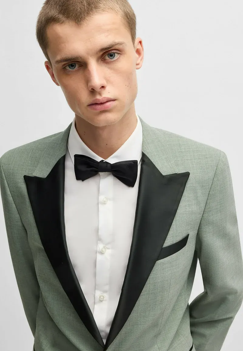 Fashion 2 Piece Men's Suit Flat Peak Lapel For Wedding (Blazer + Pants) sold by Mens Event Wear product image thumbnail 4