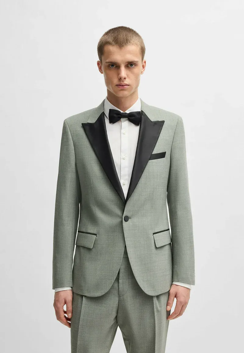 Fashion 2 Piece Men's Suit Flat Peak Lapel For Wedding (Blazer + Pants) sold by Mens Event Wear