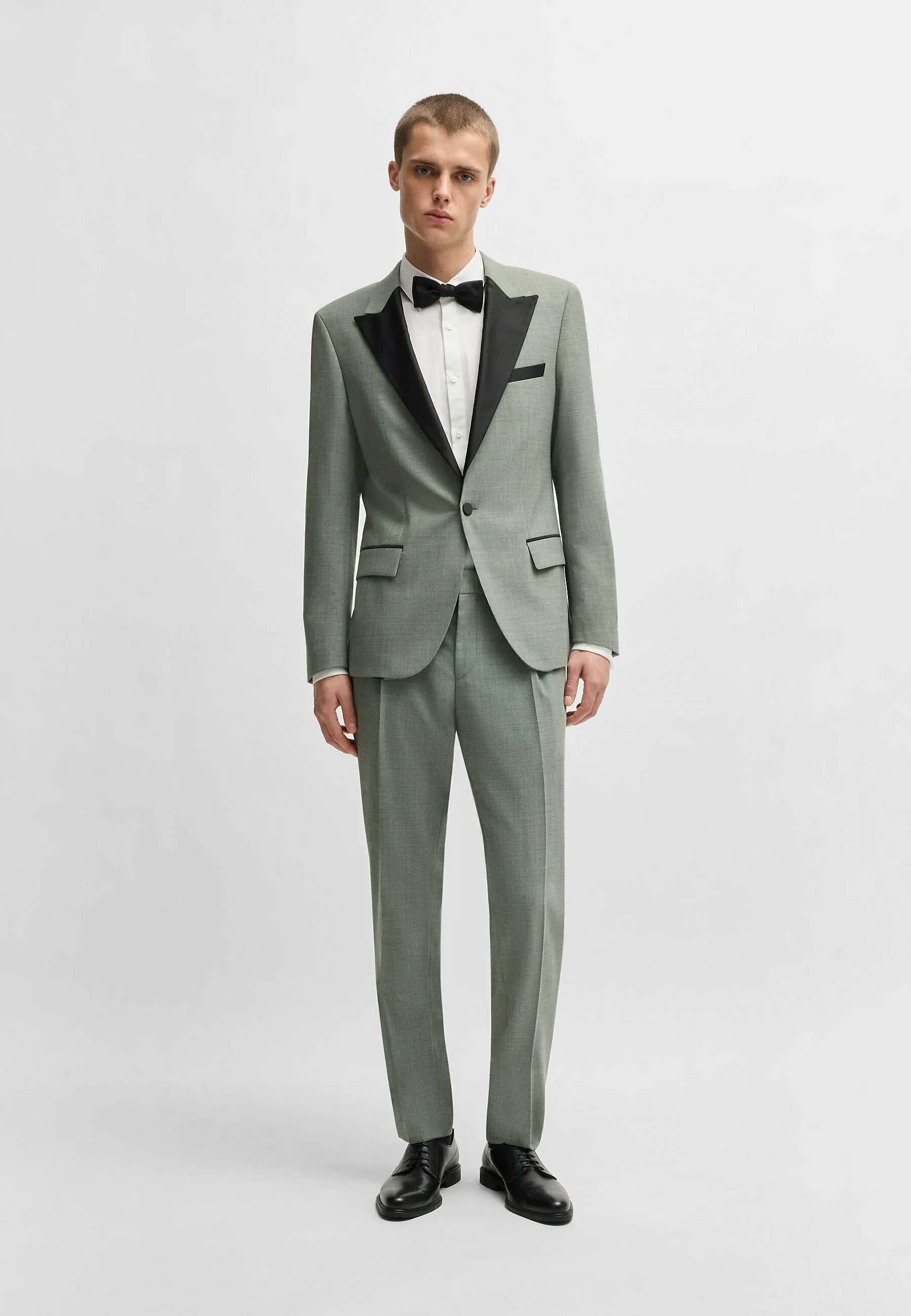 Fashion 2 Piece Men's Suit Flat Peak Lapel For Wedding (Blazer + Pants) sold by Mens Event Wear product image thumbnail 3