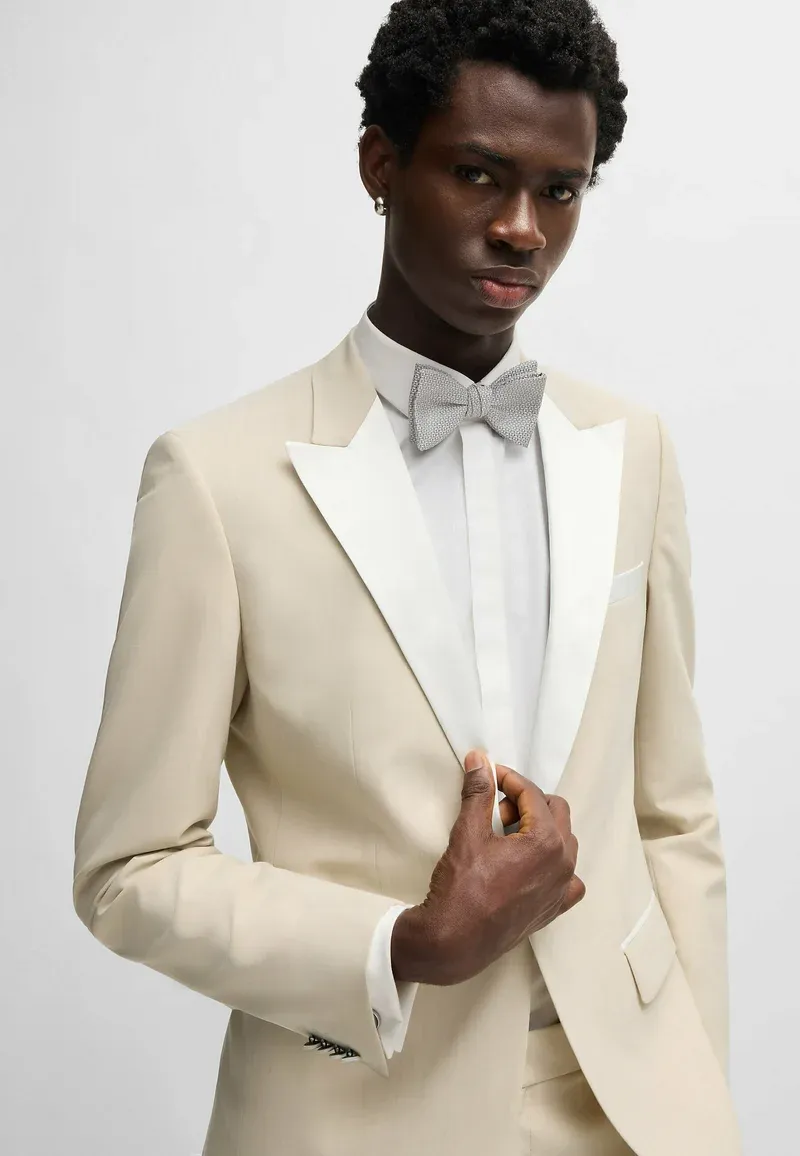 Fashion 2 Piece Men's Suit Flat Peak Lapel For Wedding (Blazer + Pants) sold by Mens Event Wear product image thumbnail 3