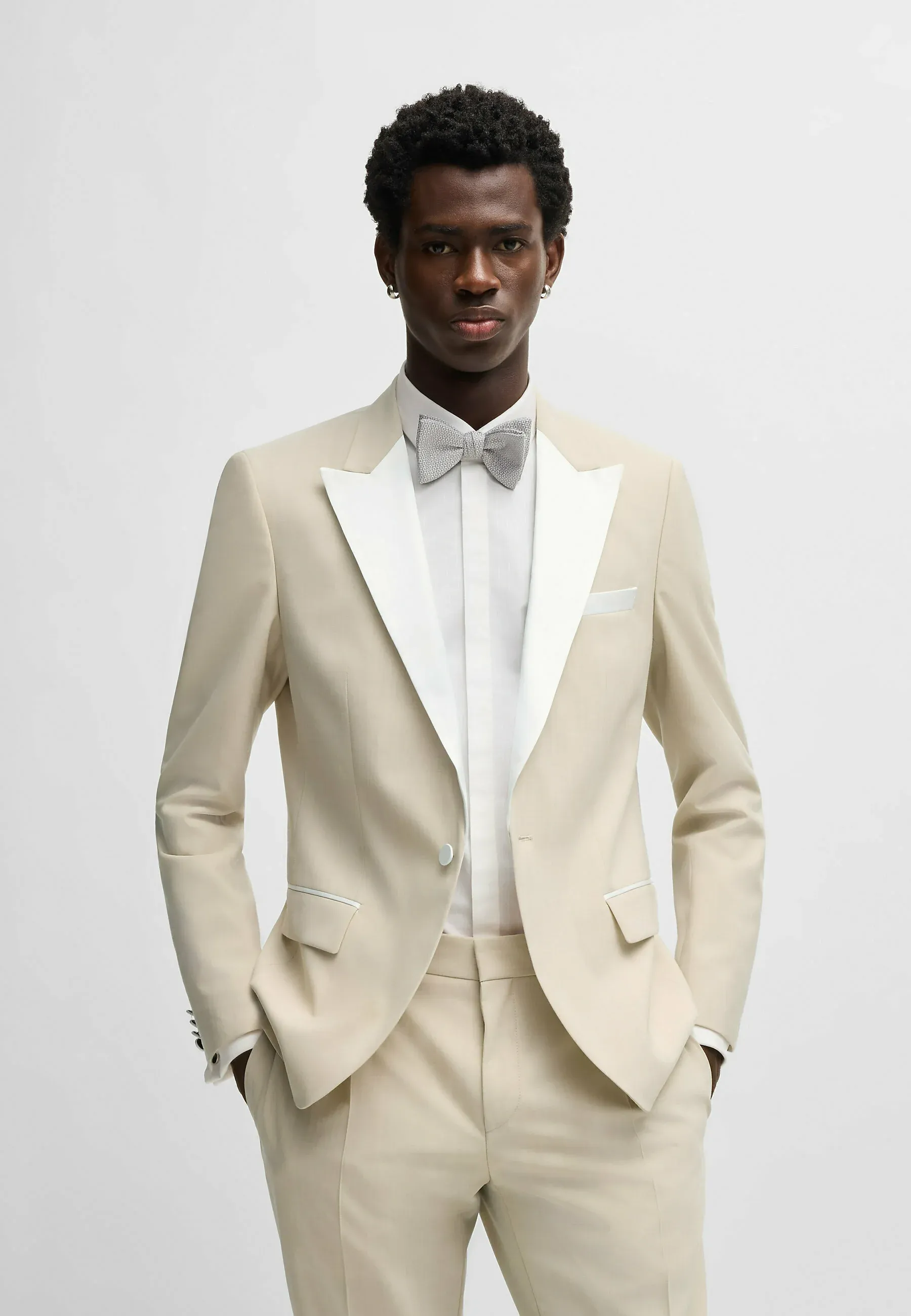 Fashion 2 Piece Men's Suit Flat Peak Lapel For Wedding (Blazer + Pants) sold by Mens Event Wear