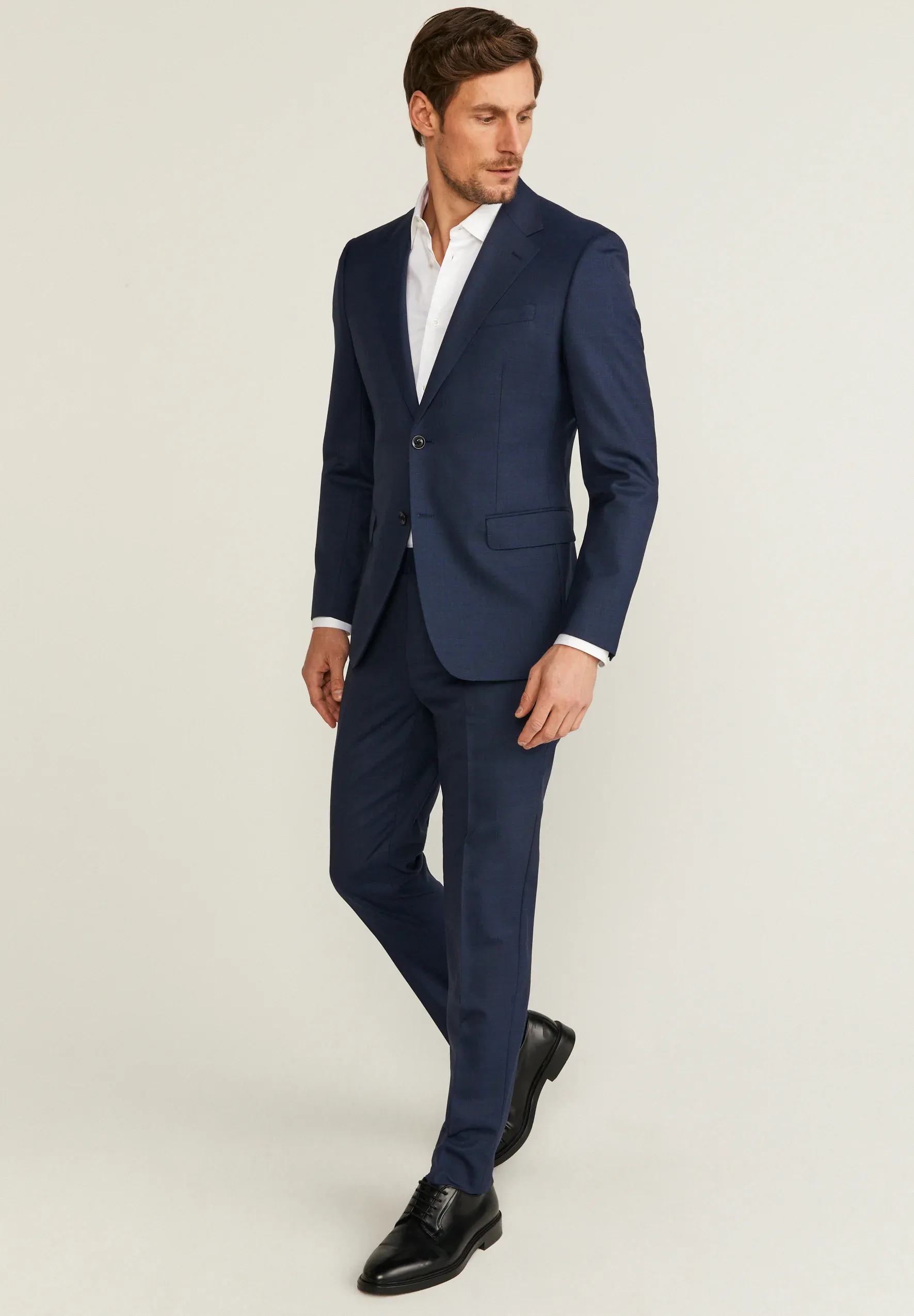 Casual 2 Piece Men's Suit Flat Notched Wedding Lapel (Blazer + Pants) sold by Mens Event Wear product image thumbnail 2
