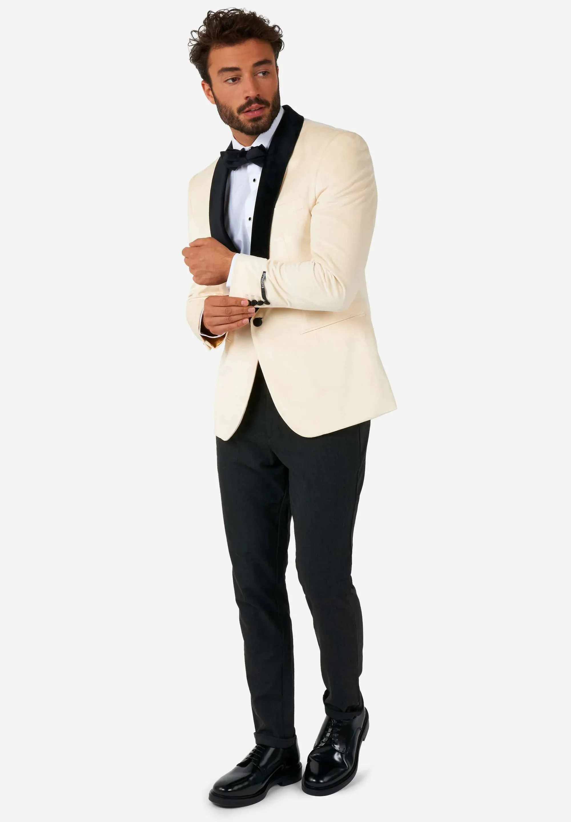 Fashionable Men's 2-piece Suit Velvet Shawl Collar Wedding Suit (Blazer+Pants) sold by Mens Event Wear product image thumbnail 3