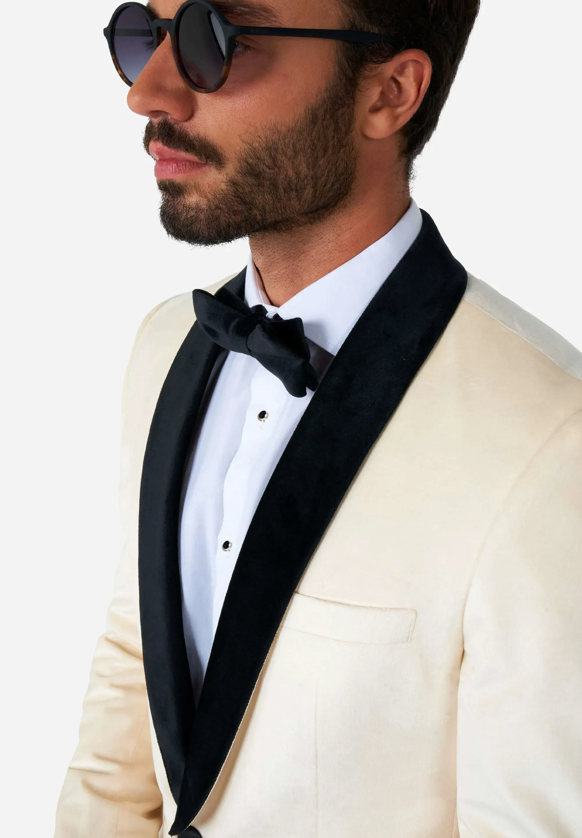 Fashionable Men's 2-piece Suit Velvet Shawl Collar Wedding Suit (Blazer+Pants) sold by Mens Event Wear product image thumbnail 4