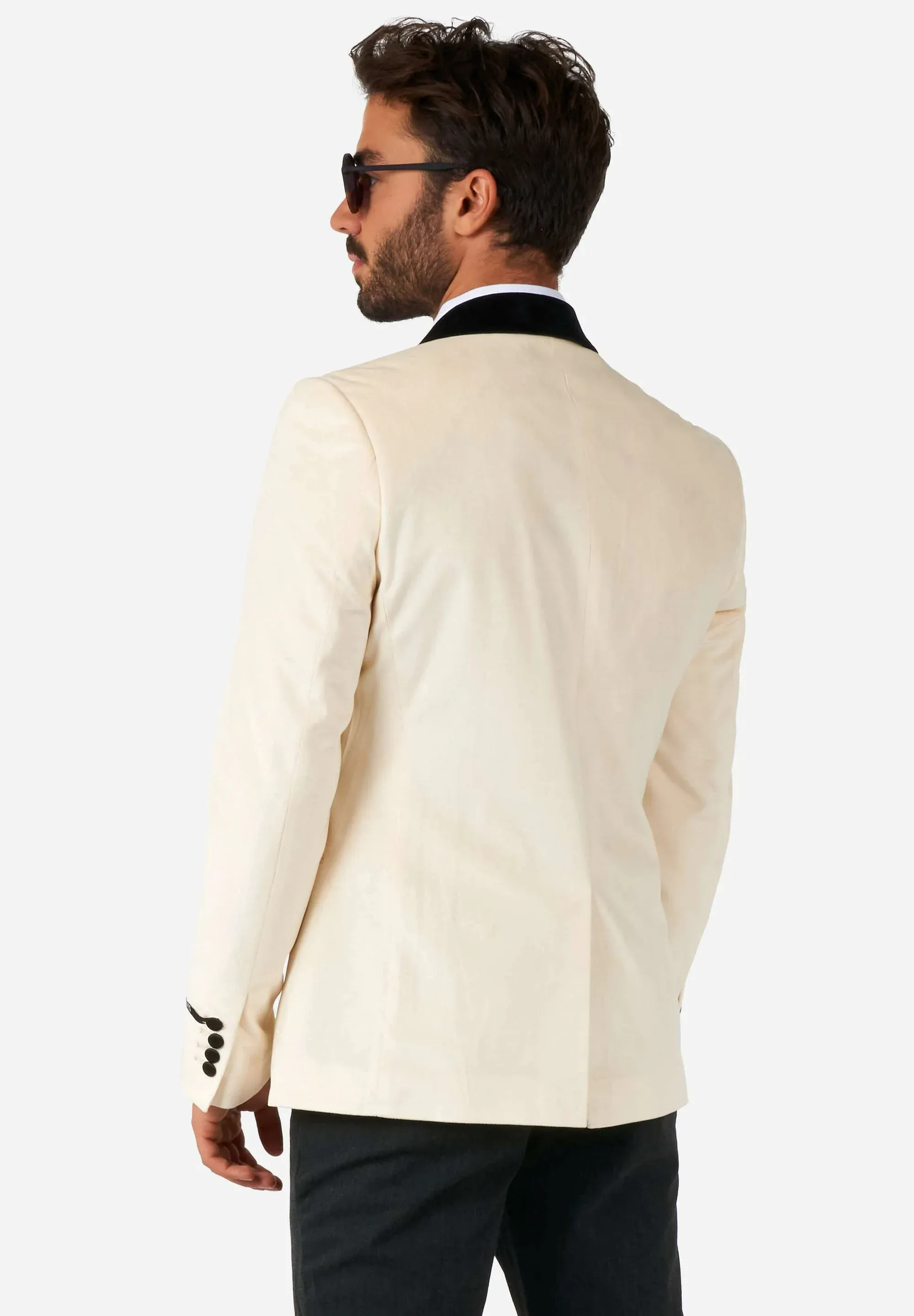 Fashionable Men's 2-piece Suit Velvet Shawl Collar Wedding Suit (Blazer+Pants) sold by Mens Event Wear product image thumbnail 2