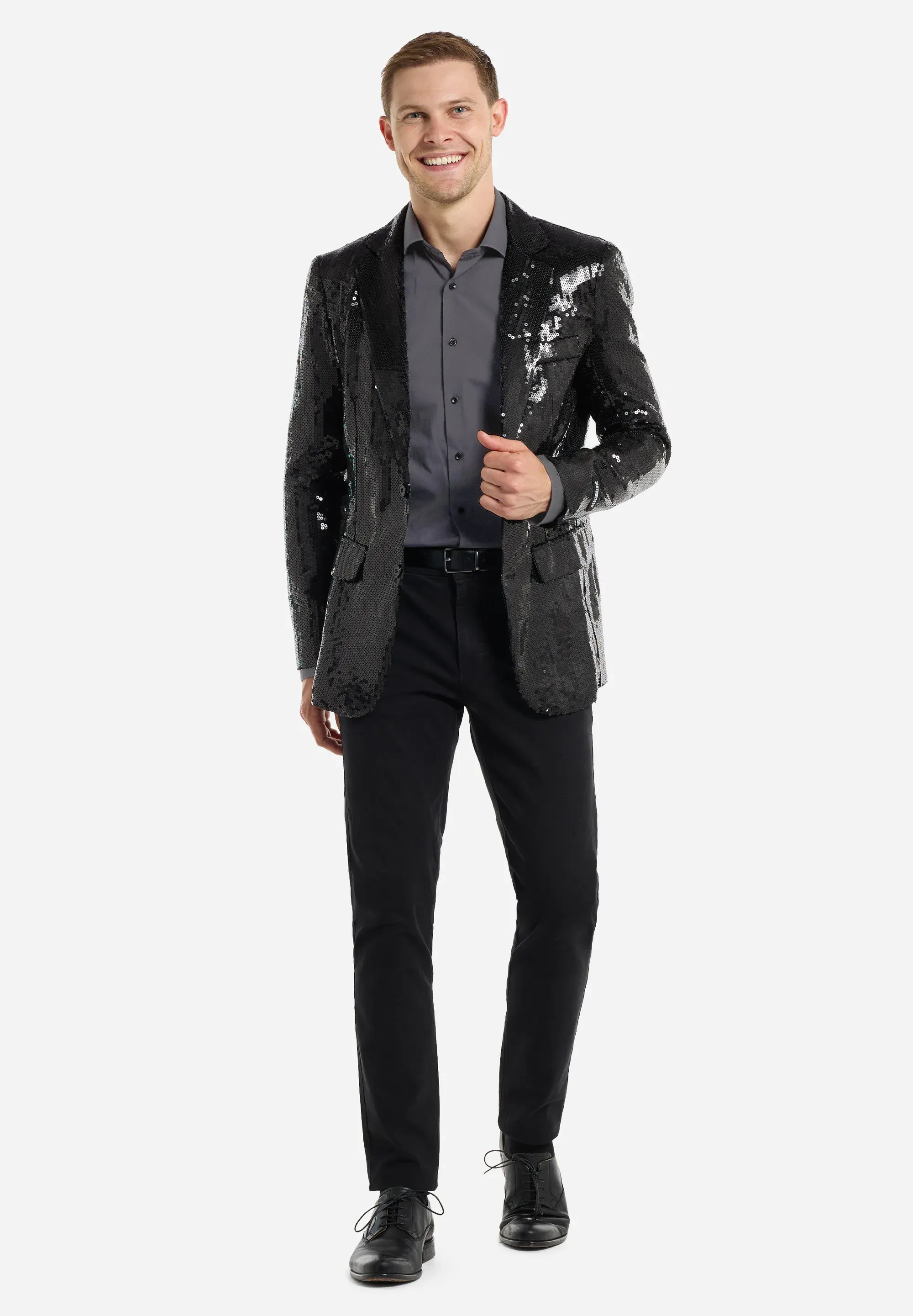Fashion Men's Gradient Sequined Tuxedo Suit Notch lapel Men's Suit (Blazer + Pants) sold by Mens Event Wear product image thumbnail 4
