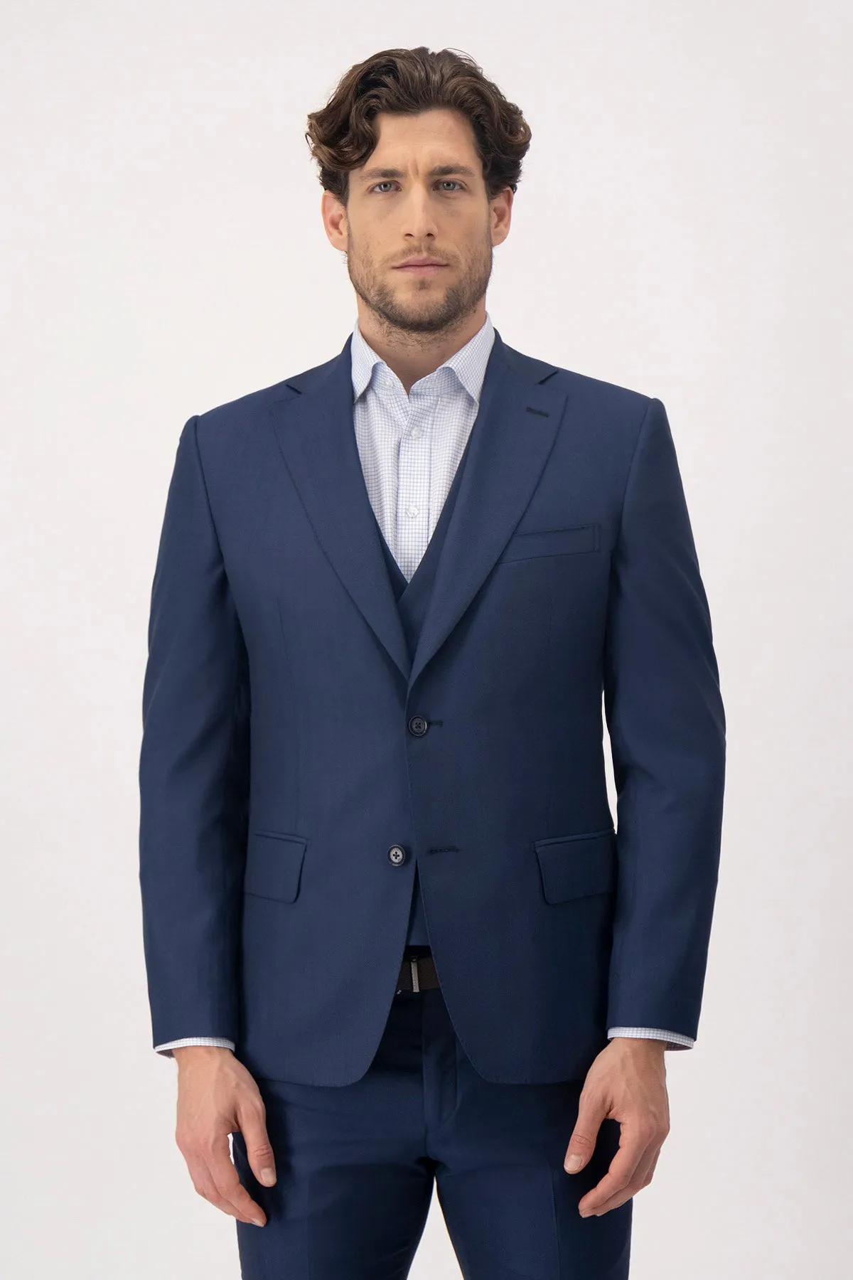 Formal Men's Suits Slim Fit 3 Pieces Notch Lapel Tuxedos (Blazer+Vest+ Pant) sold by Mens Event Wear product image thumbnail 2