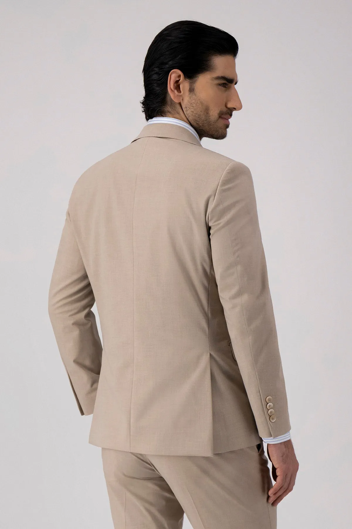 Fashion Men's 3 Pieces Flat Peak Lapel Tuxedos For Party (Blazer+vest+Pants) sold by Mens Event Wear product image thumbnail 4