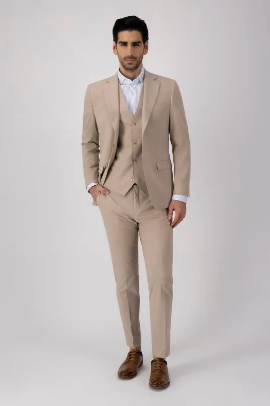 Fashion Men's 3 Pieces Flat Peak Lapel Tuxedos For Party (Blazer+vest+Pants) sold by Mens Event Wear