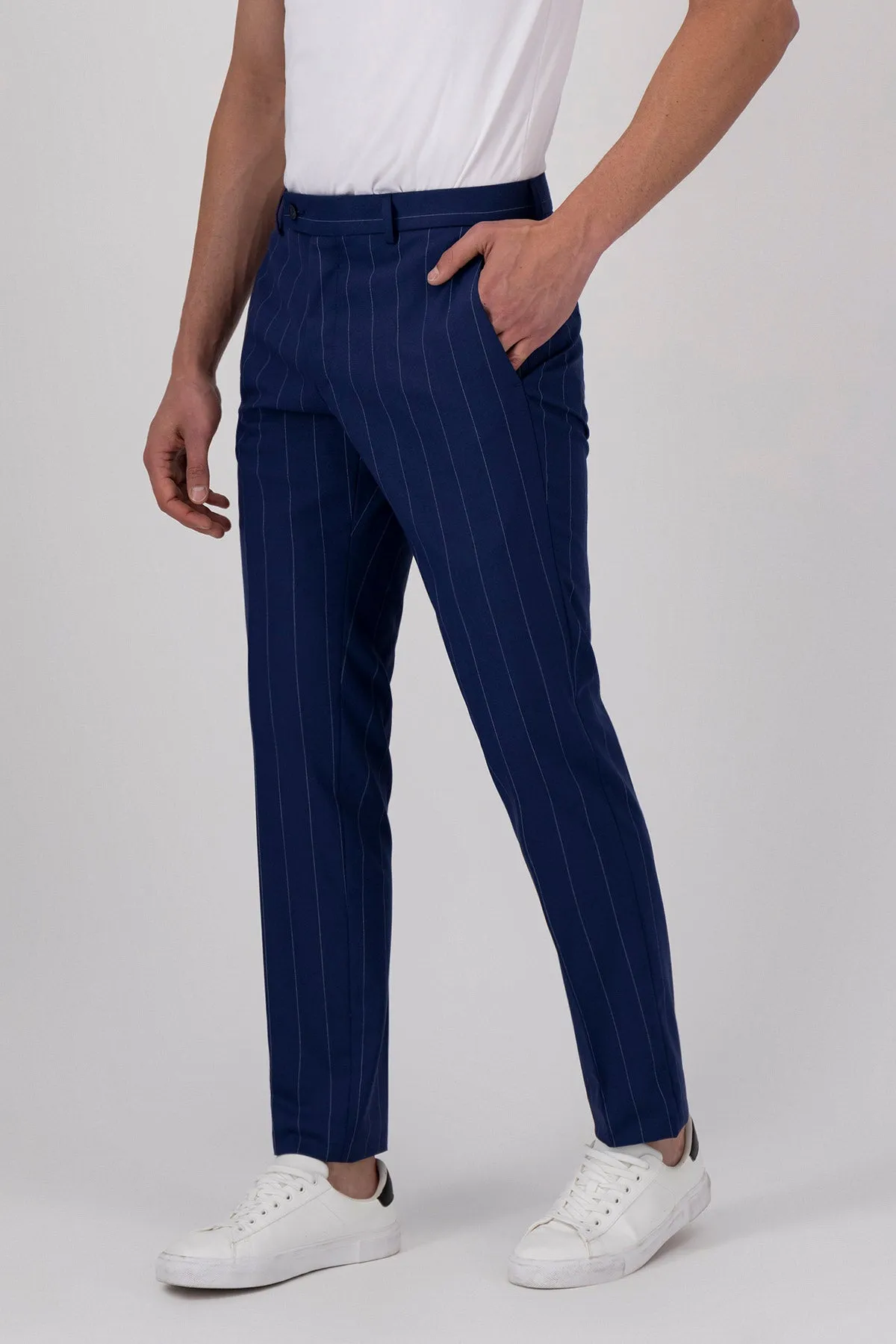 Formal Men's 2 Pieces Mens Suit Notch Lapel Striped Tuxedos (Blazer+Pants) sold by Mens Event Wear product image thumbnail 5