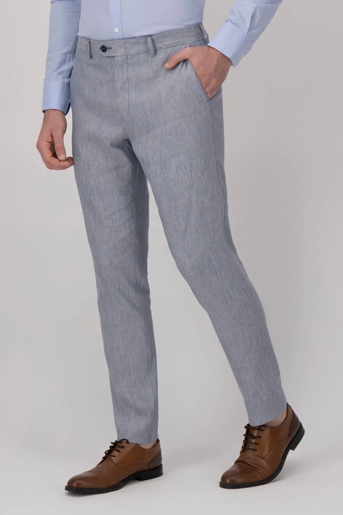 Formal 2 Pieces Mens Suit Flat Notch Lapel Tuxedos For Wedding (Blazer+Pants) sold by Mens Event Wear product image thumbnail 5