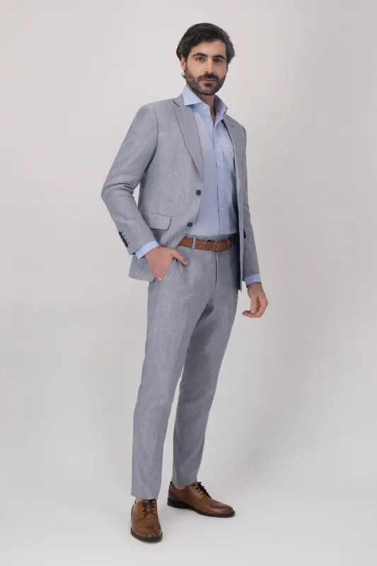 Formal 2 Pieces Mens Suit Flat Notch Lapel Tuxedos For Wedding (Blazer+Pants) sold by Mens Event Wear