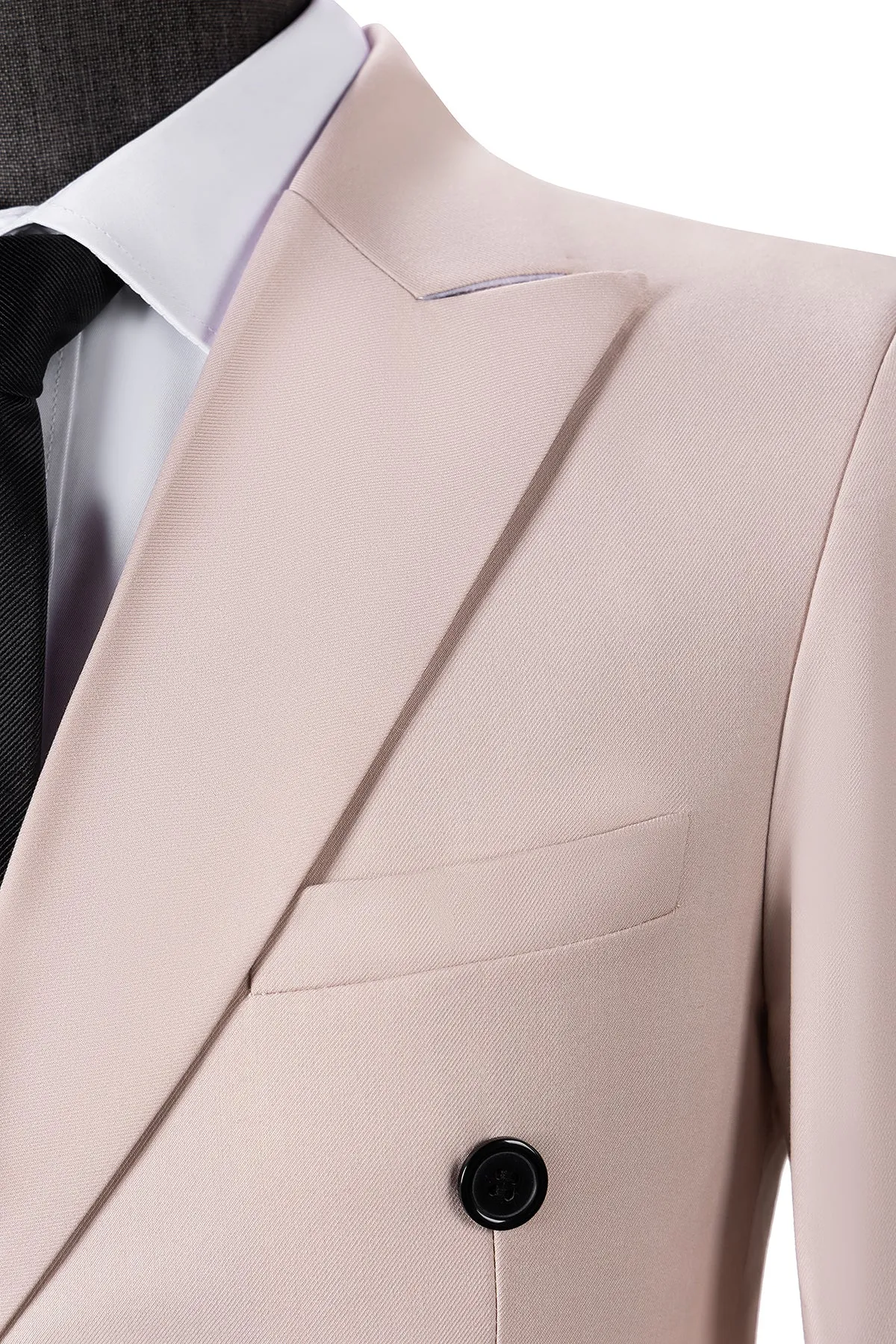 Formal 2 Pieces Mens Suit Flat Peak Lapel Tuxedos For Wedding (Blazer+Pants) sold by Mens Event Wear product image thumbnail 5