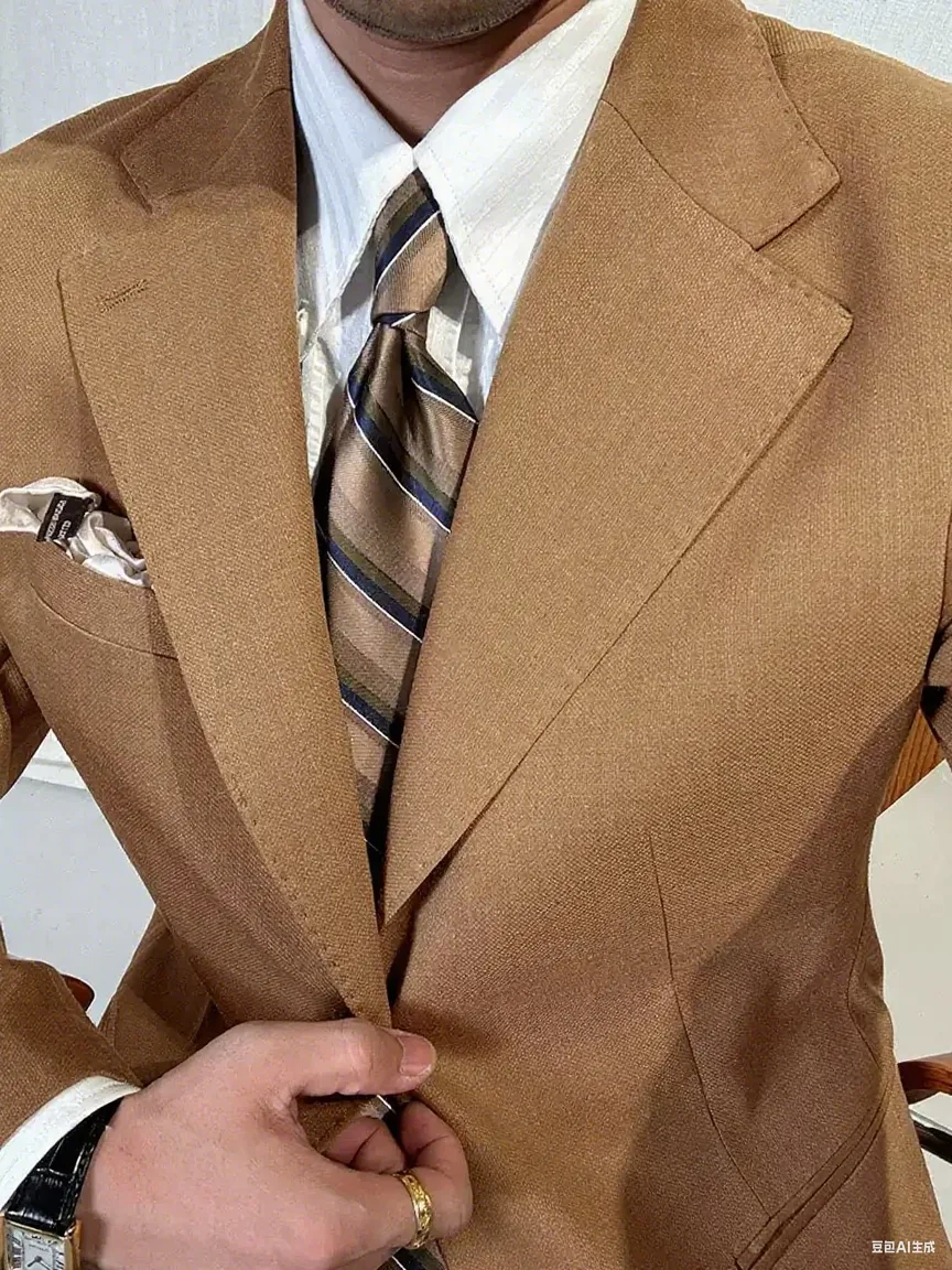 Casual 2 Piece Men's Suit Flat Peak Lapel For Wedding (Blazer + Pants) sold by Mens Event Wear product image thumbnail 2