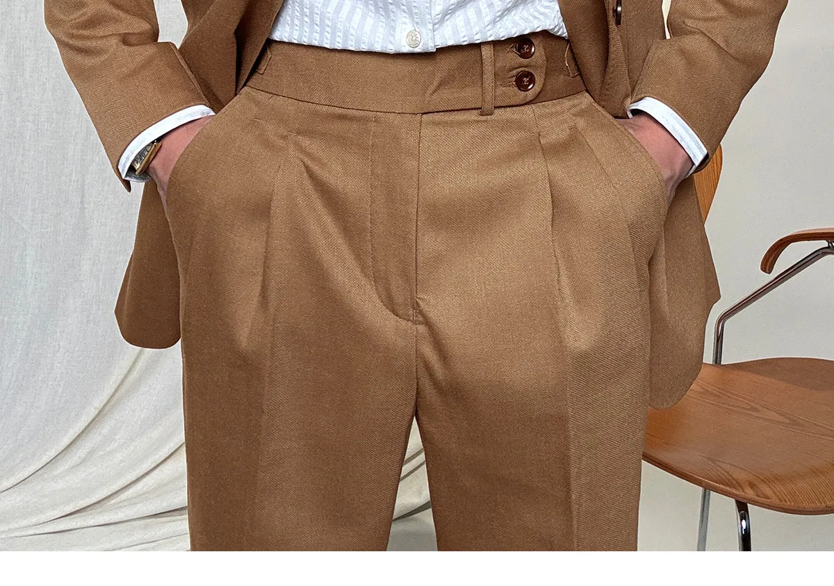 Casual 2 Piece Men's Suit Flat Peak Lapel For Wedding (Blazer + Pants) sold by Mens Event Wear product image thumbnail 4