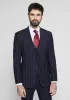 Formal Men's 3 Pieces Mens Suit Notch Lapel Striped Tuxedos (Blazer+Vest+Pants) sold by Mens Event Wear