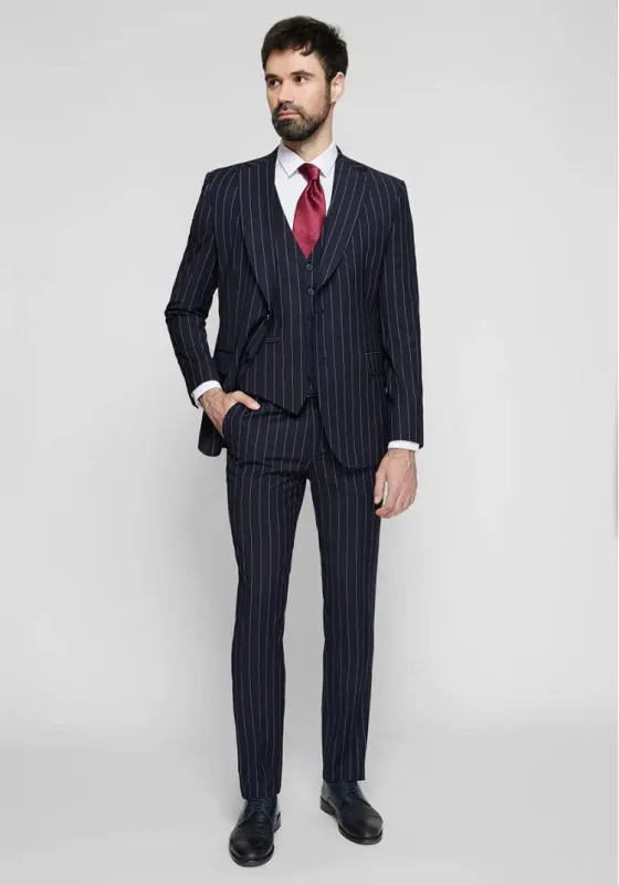 Formal Men's 3 Pieces Mens Suit Notch Lapel Striped Tuxedos (Blazer+Vest+Pants) sold by Mens Event Wear