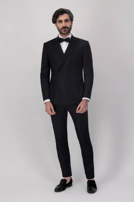 Formal 2 Pieces Mens Suit Flat Peak Lapel Tuxedos For Wedding (Blazer+Pants) sold by Mens Event Wear