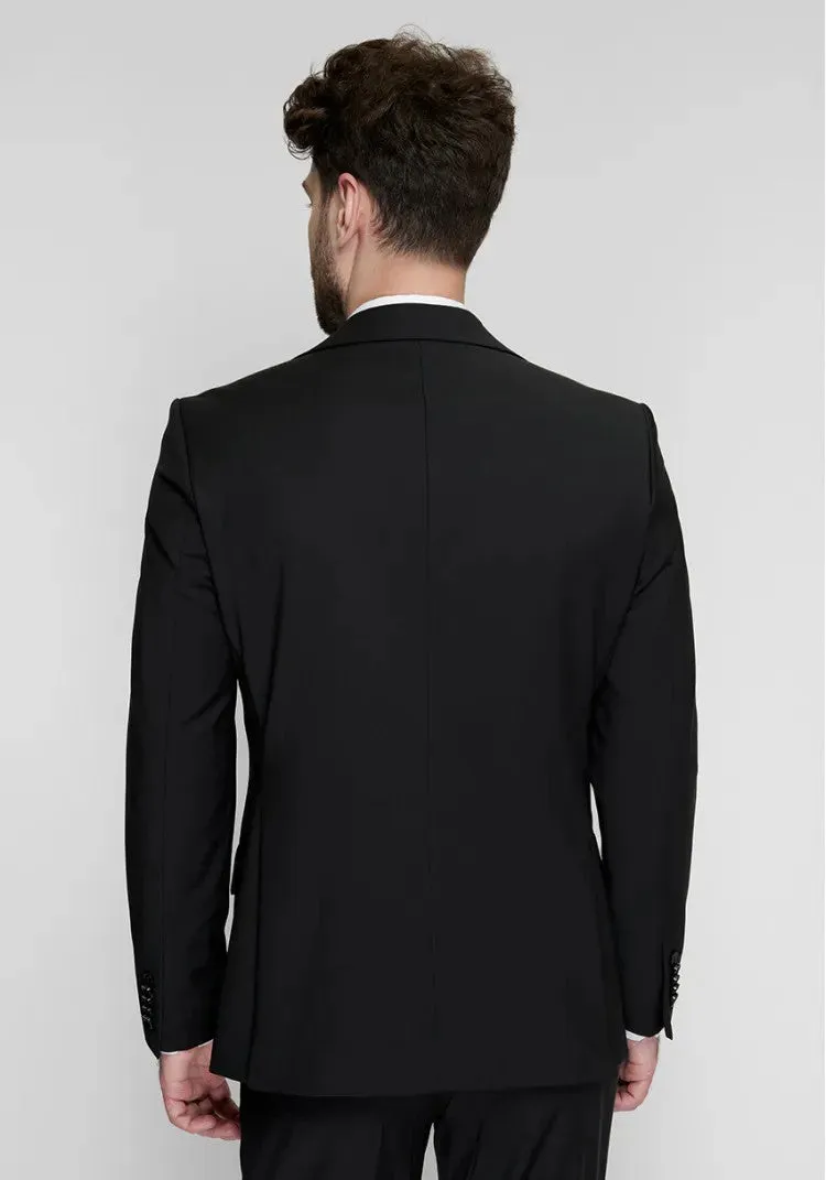 Fashion Men's 3 Pieces Flat Peak Lapel Tuxedos For Party (Blazer+vest+Pants) sold by Mens Event Wear product image thumbnail 5