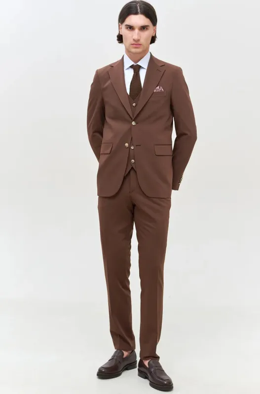 Fashion 3 Pieces Mens Suit Flat Notch Lapel Tuxedos (Blazer+vest+Pants) sold by Mens Event Wear