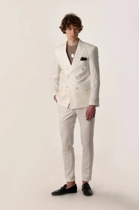 Formal 2 Pieces Mens Suit Flat Peak Lapel Tuxedos For Wedding (Blazer+Pants) sold by Mens Event Wear
