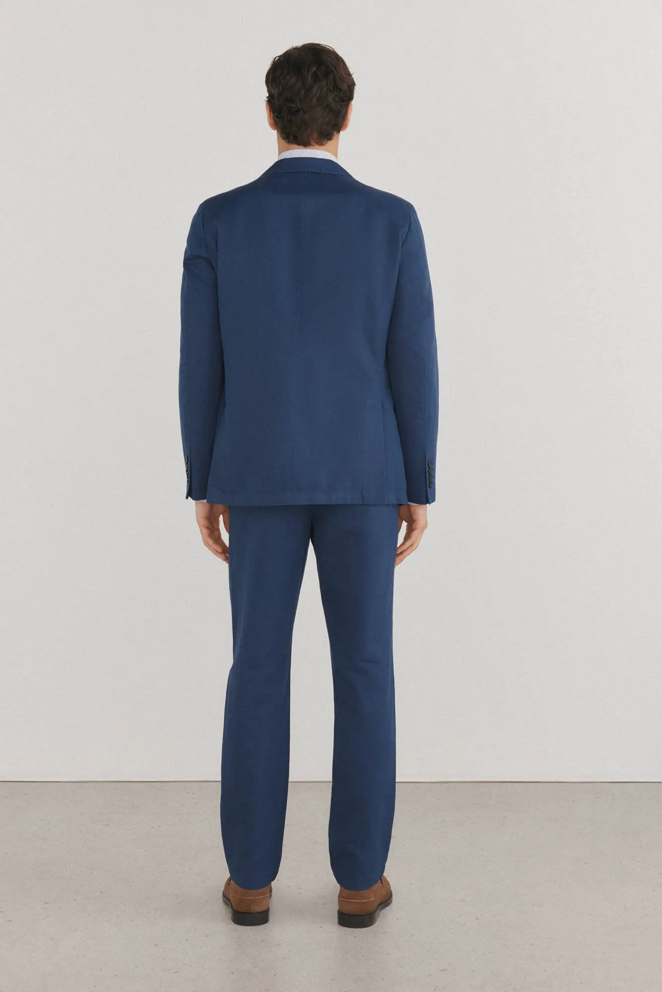 Casual 2 Piece Men's Suit Flat Notched Wedding Lapel (Blazer + Pants) sold by Mens Event Wear product image thumbnail 3