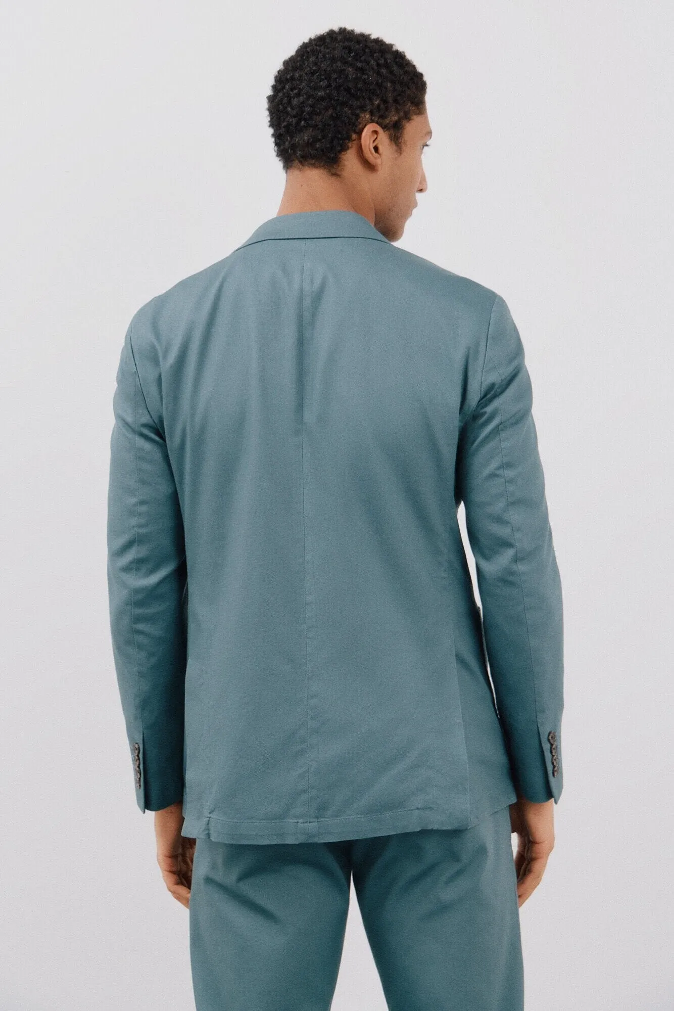 Casual 2 Piece Men's Suit Flat Notched Wedding Lapel (Blazer + Pants) sold by Mens Event Wear product image thumbnail 2